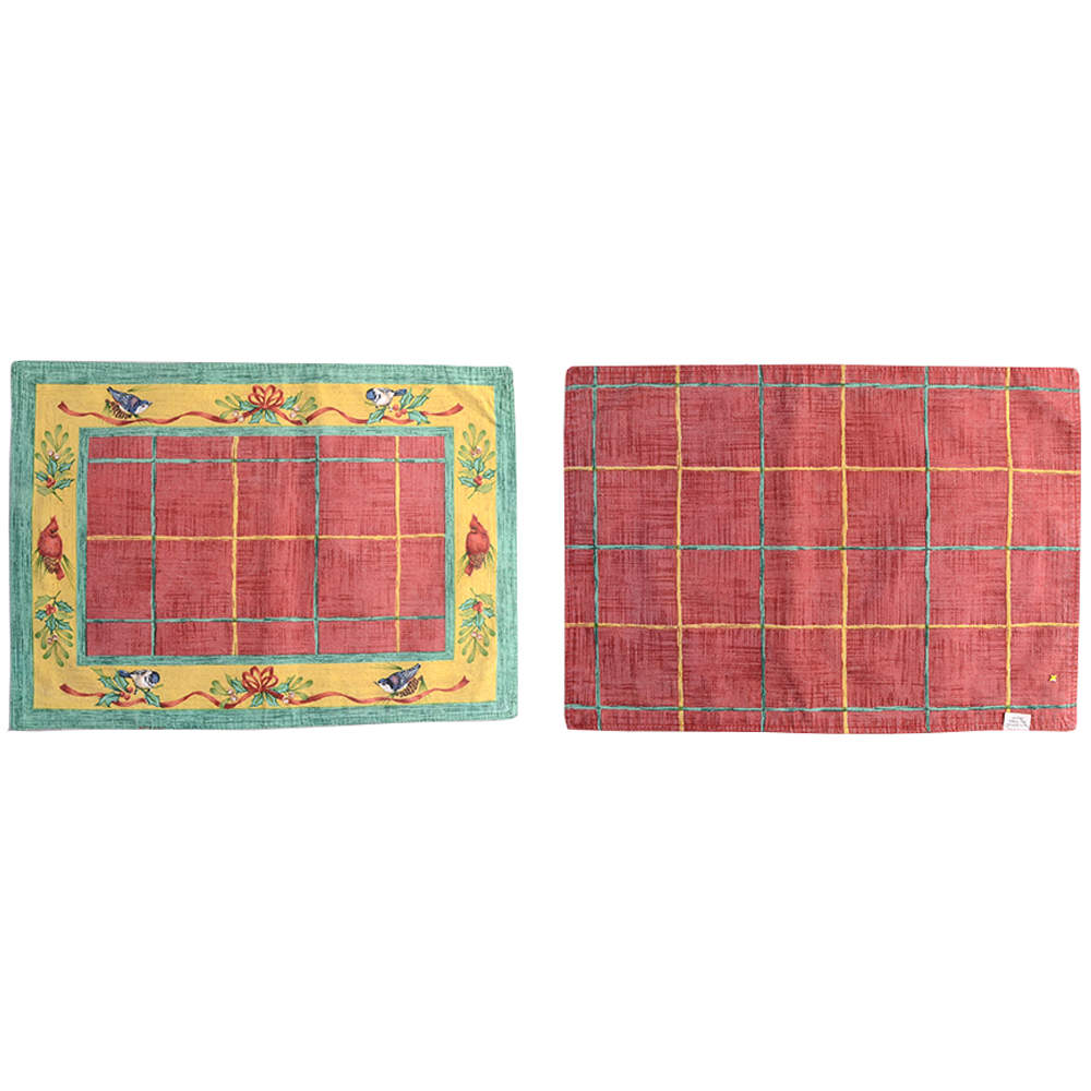 Winter Greetings Reversible Cloth Placemat by Lenox-1