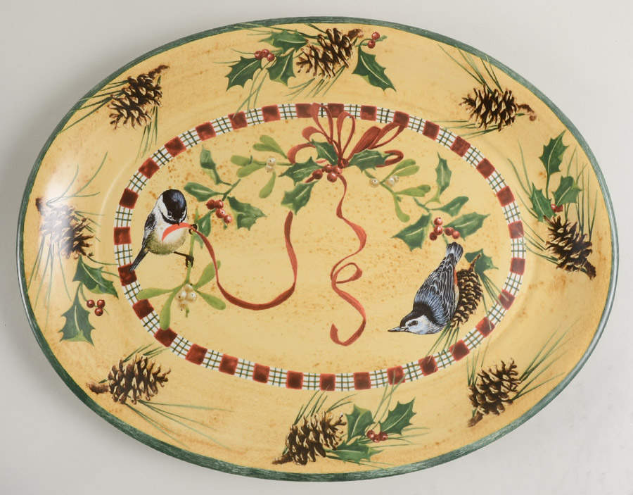 Winter Greetings 16" Oval Serving Platter by Lenox-1