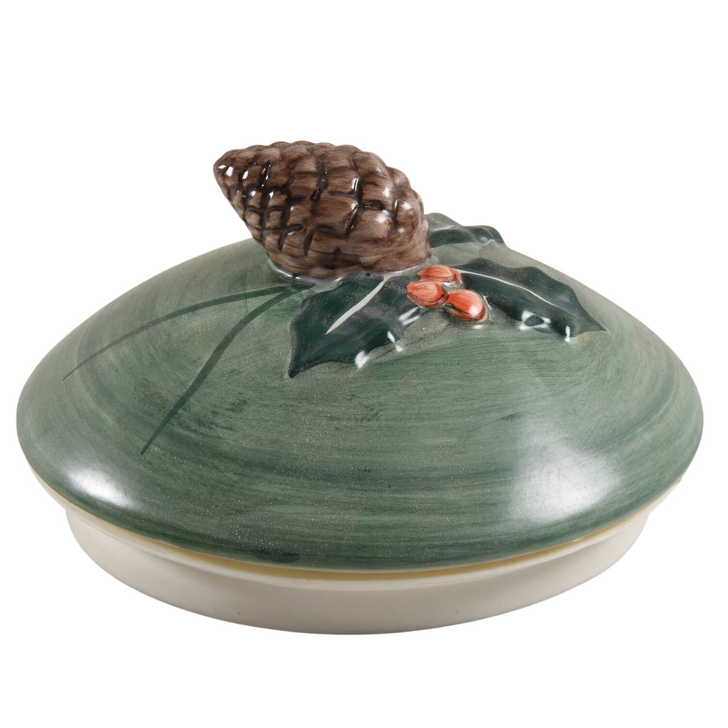 Winter Greetings Lid for Cookie Jar by Lenox-1