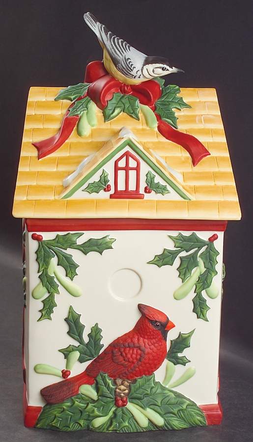 Winter Greetings Figural Cookie Jar & Lid by Lenox-1