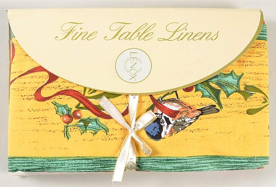 Winter Greetings 60" X 84" Oblong Tablecloth by Lenox-1