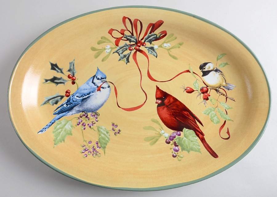 Winter Greetings 17" Oval Serving Platter by Lenox-1