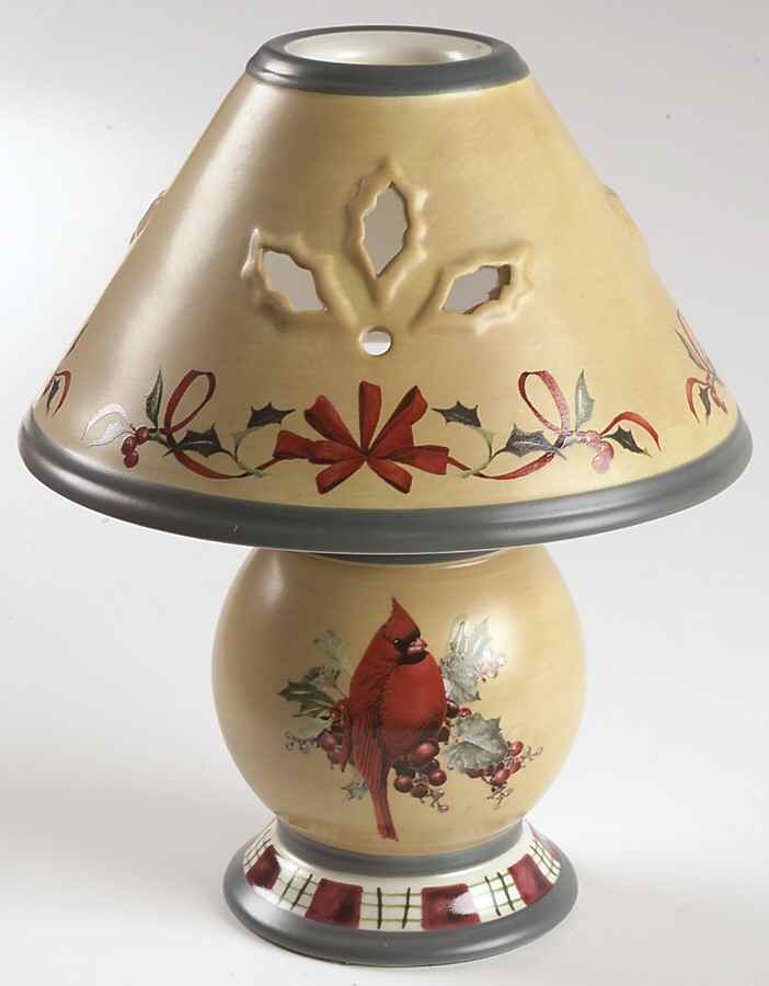 Winter Greetings Tea Light Lamp with Shade by Lenox-1