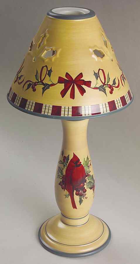Winter Greetings Candlestick Lamp & Shade by Lenox-1
