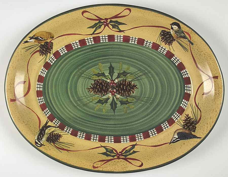 Winter Greetings 19" Oval Serving Platter by Lenox-1