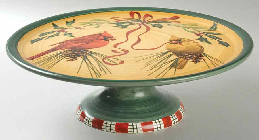 Winter Greetings 12" Diameter Pedestal Cake Stand by Lenox-1