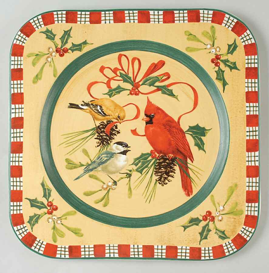 Winter Greetings Square Service Plate (Charger) by Lenox-1