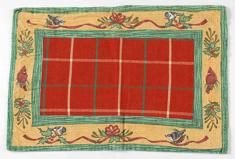 Winter Greetings Reversible Cloth Placemat by Lenox-1