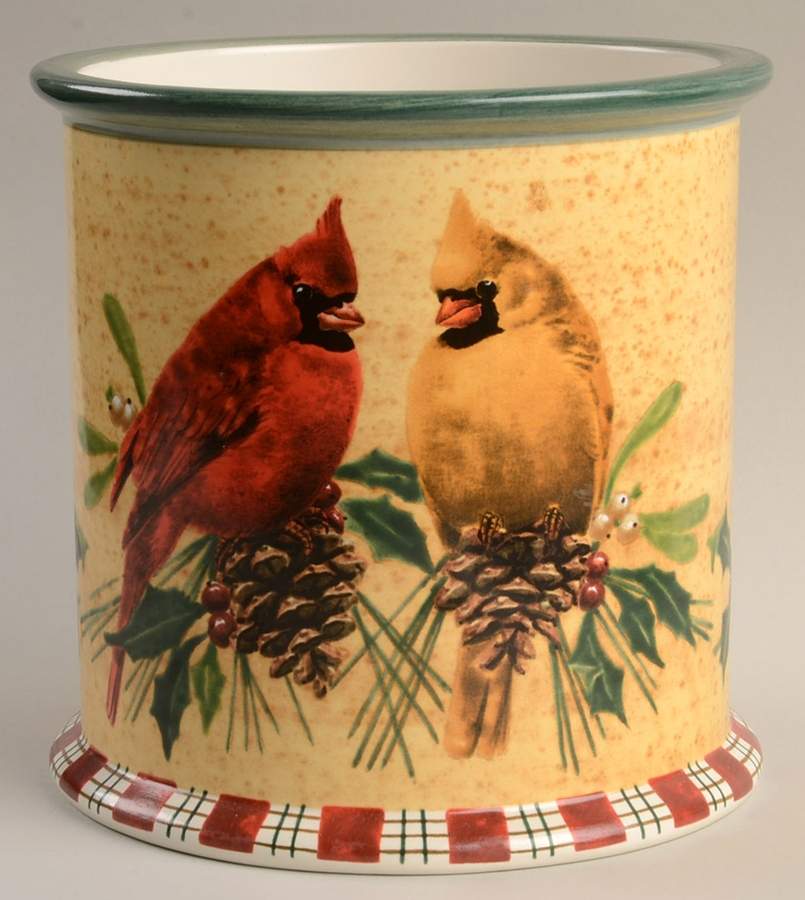 Winter Greetings Cookie Jar No Lid by Lenox-1