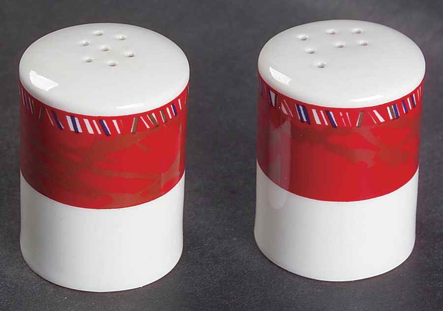 Maesto Red Salt & Pepper Set by Lynn's China-1