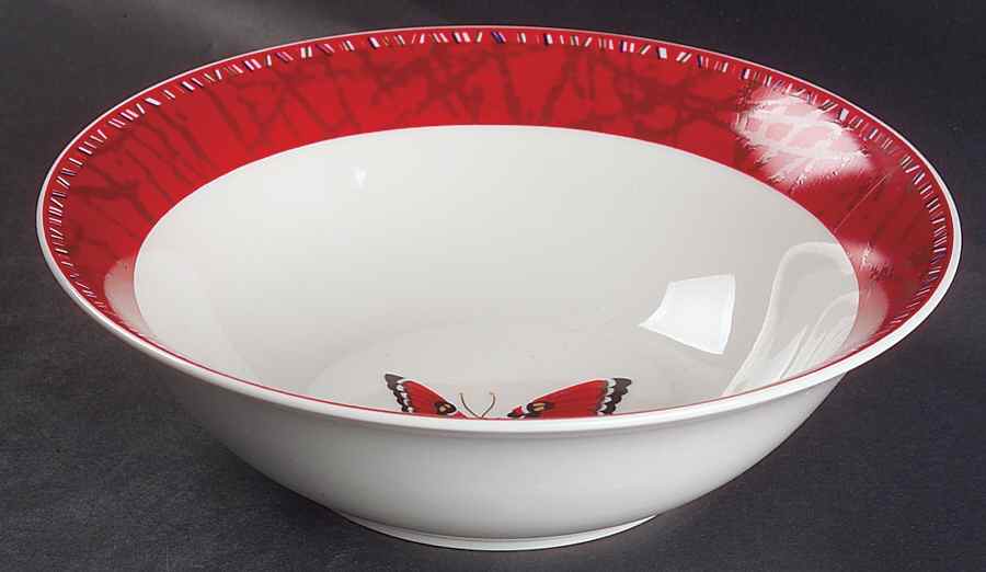 Maesto Red 9" Round Vegetable Bowl by Lynn's China-1