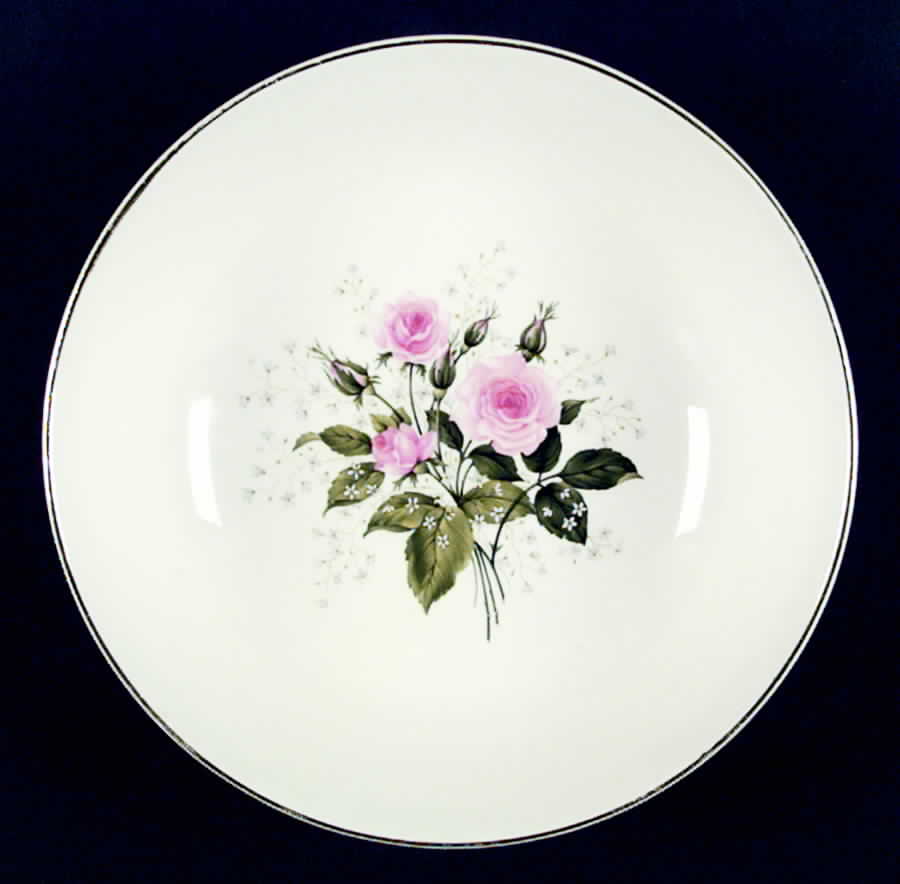 Royal Rose 9" Round Vegetable Bowl by Limoges-American-1