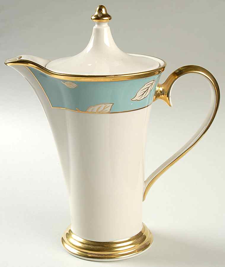 Aquamarine Coffee Pot & Lid by Lenox-1