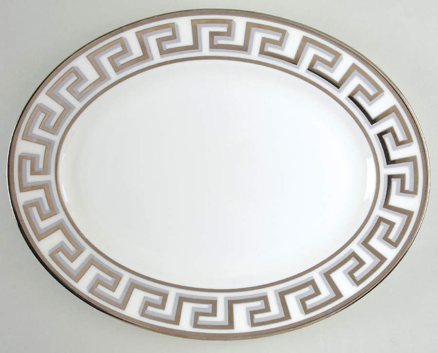 Millennia 13" Oval Serving Platter by Lenox-1
