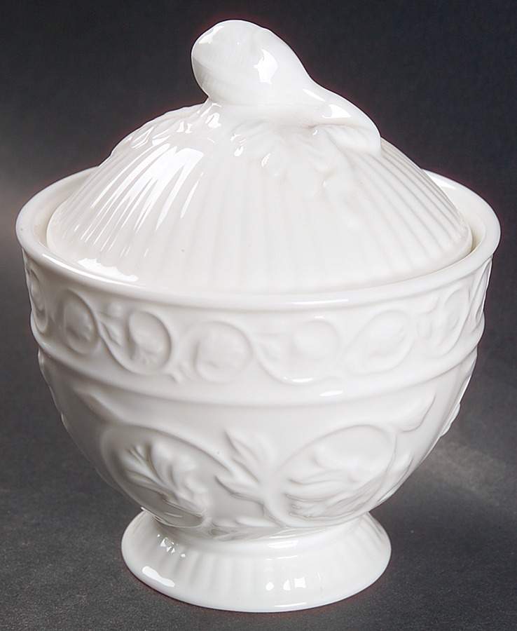 Damasse (No Trim) Sugar Bowl & Lid by Lenox-1