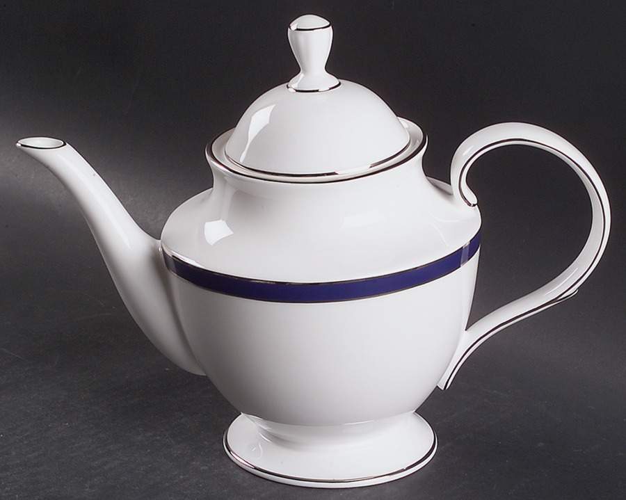 Federal Cobalt Platinum Teapot & Lid by Lenox-1