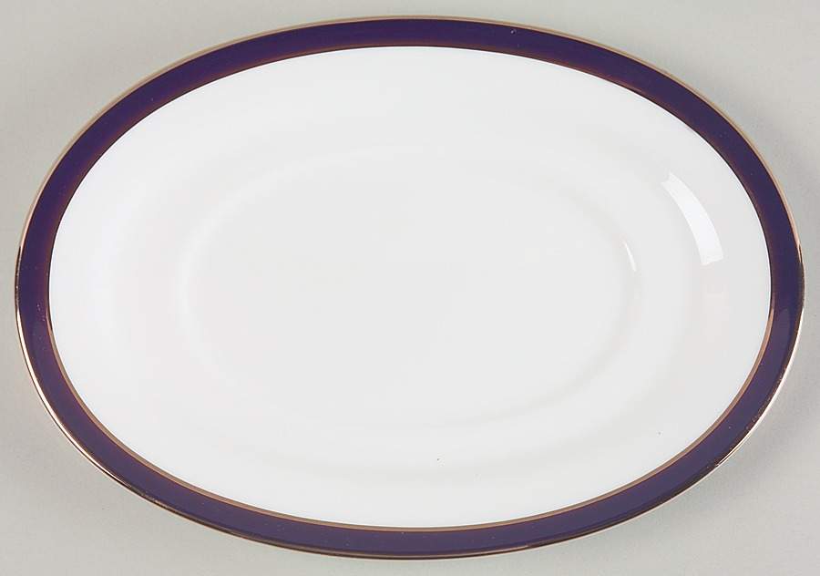 Federal Cobalt Platinum Underplate for Gravy Boat by Lenox-1