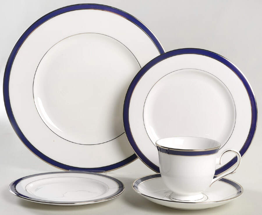 Federal Cobalt Platinum 40 Piece Estate Set by Lenox-1