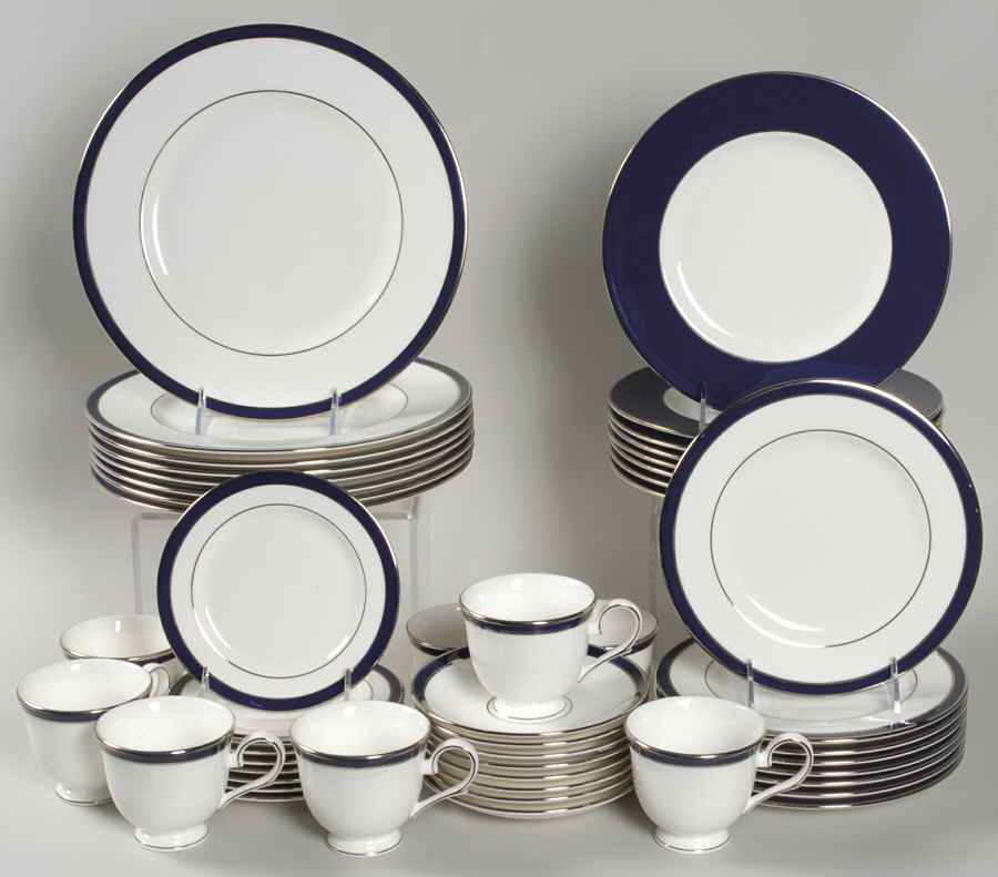 Federal Cobalt Platinum 48 Piece Set by Lenox-1