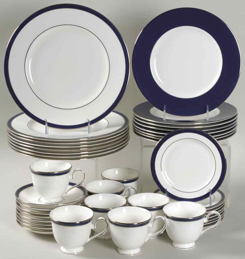 Federal Cobalt Platinum 40 Piece Set by Lenox-1