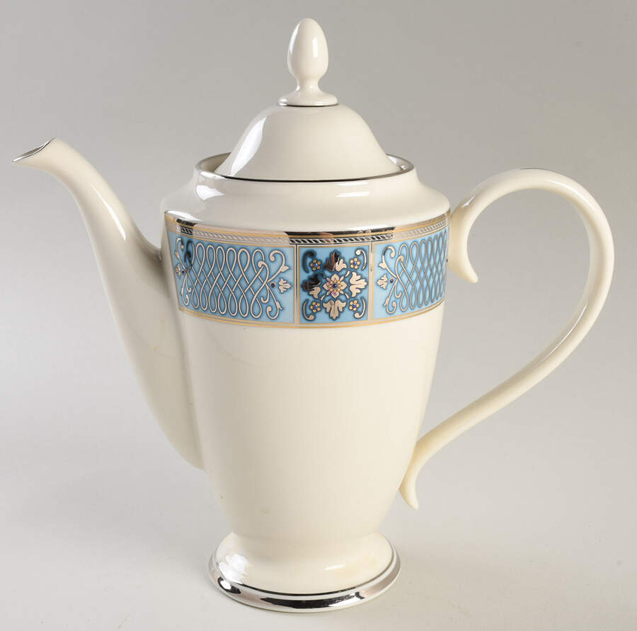 Jewels Sapphire 1999 Shape Coffee Pot & Lid by Lenox-1
