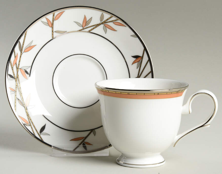 Kyoto Footed Cup & Saucer Set by Lenox-1
