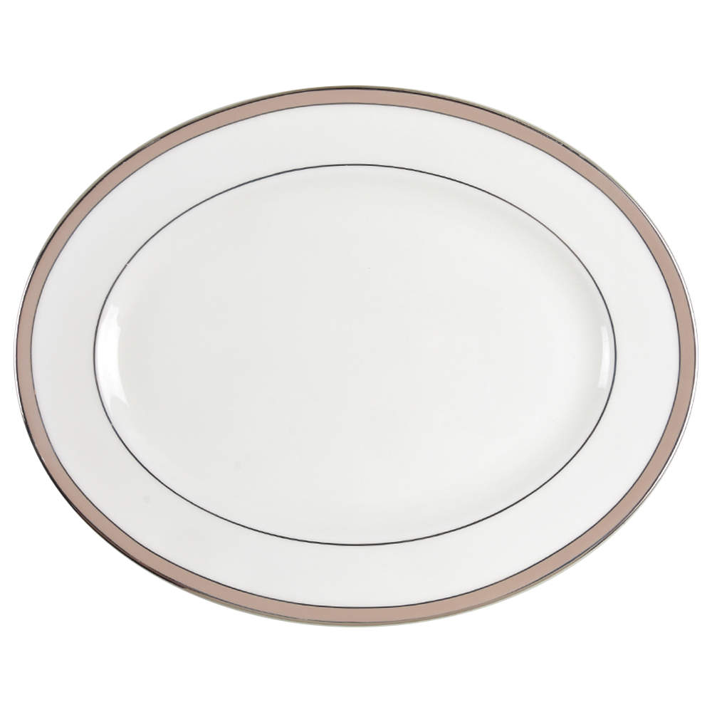 Onyx Frost 13" Oval Serving Platter by Lenox-1
