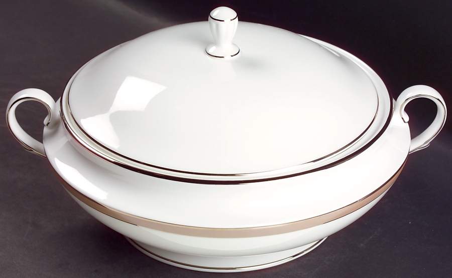 Onyx Frost Round Covered Vegetable by Lenox-1