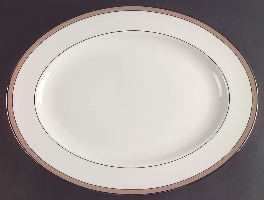 Onyx Frost 16" Oval Serving Platter by Lenox-1