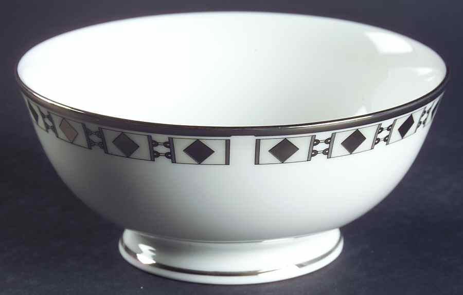 Prism Platinum Fruit/Dessert (Sauce) Bowl by Lenox-1