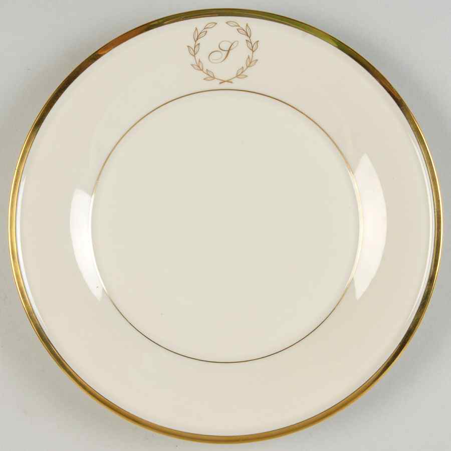 Eternal Classique Monogram Luncheon Plate by Lenox-1