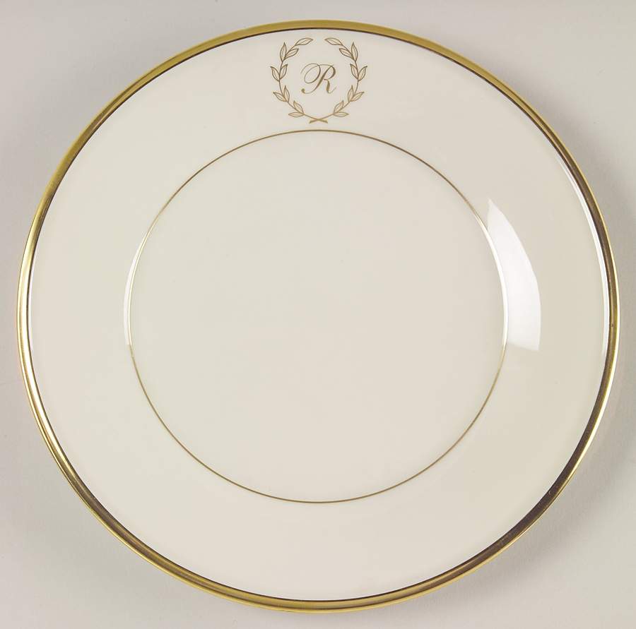 Eternal Classique Monogram Luncheon Plate by Lenox-1