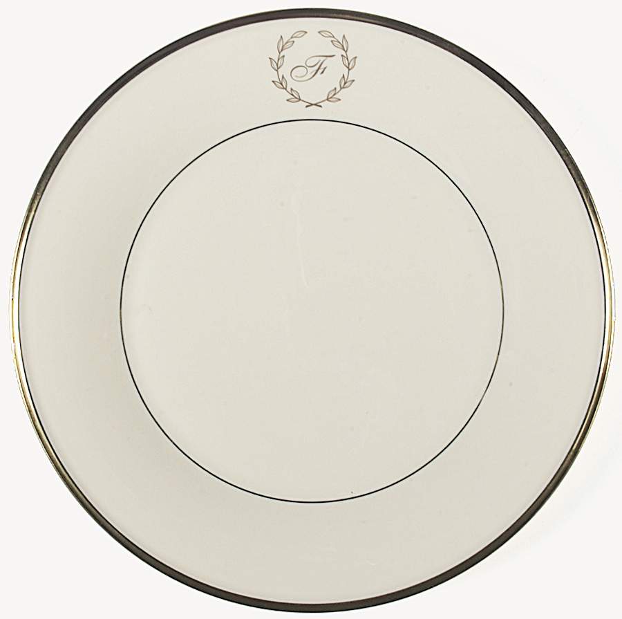 Eternal Classique Monogram Dinner Plate by Lenox-1