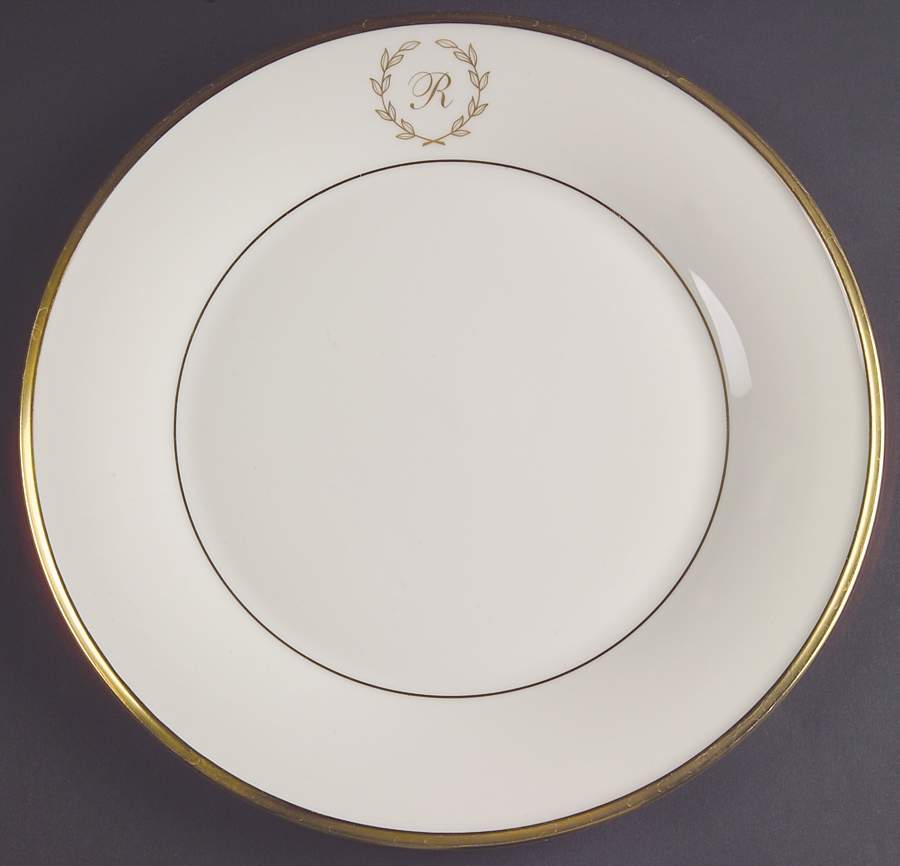 Eternal Classique Monogram Dinner Plate by Lenox-1