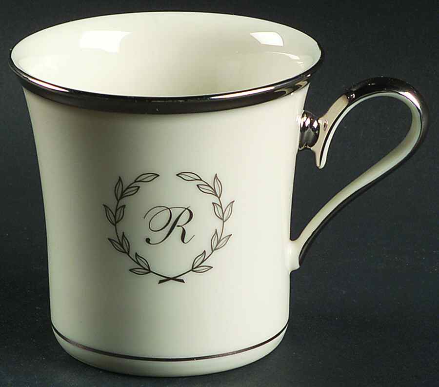 Solitaire Classique Monogram Mug by Lenox-1
