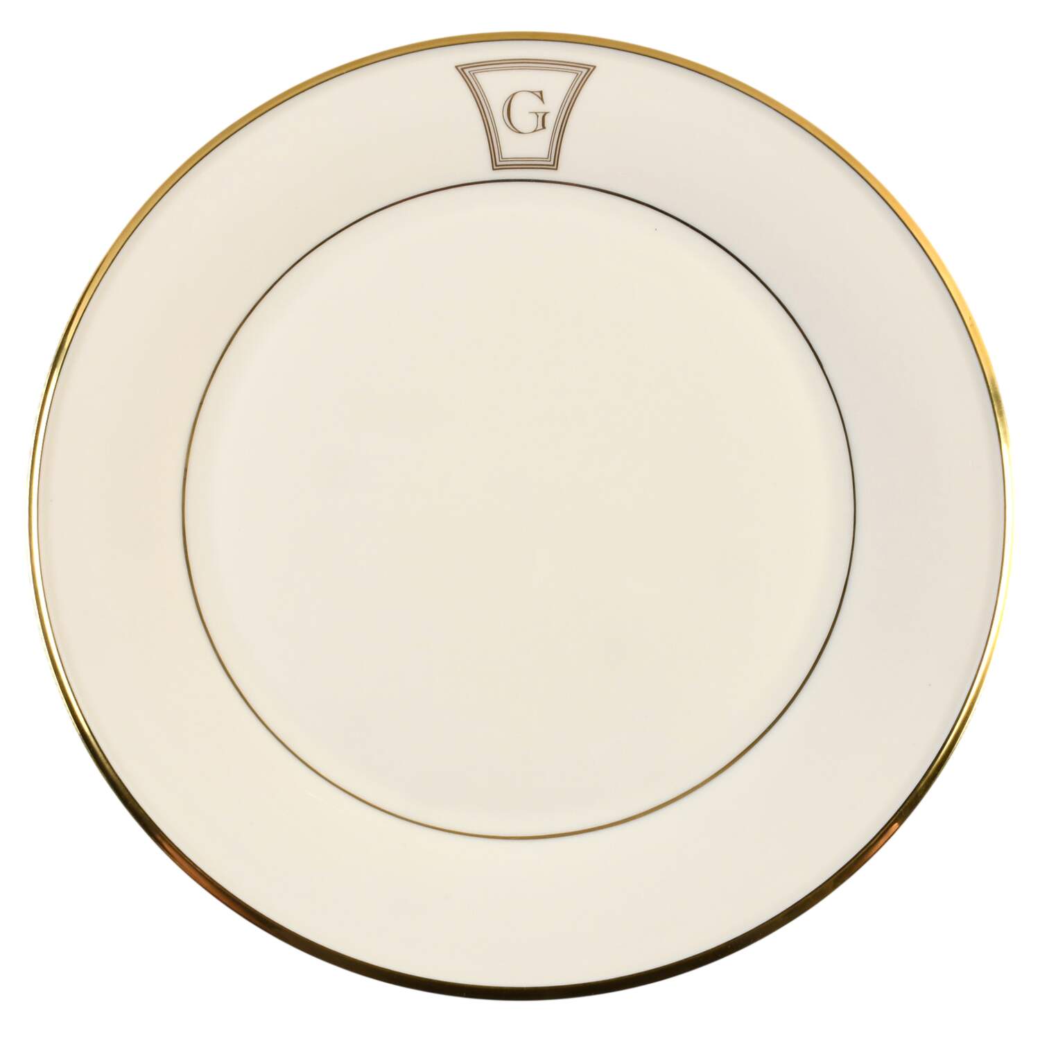 Eternal Tempo Monogram Service Plate (Charger) by Lenox-1