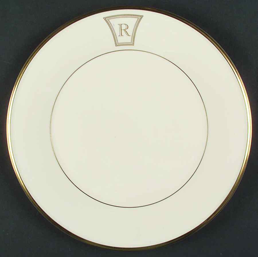 Eternal Tempo Monogram Dinner Plate by Lenox-1