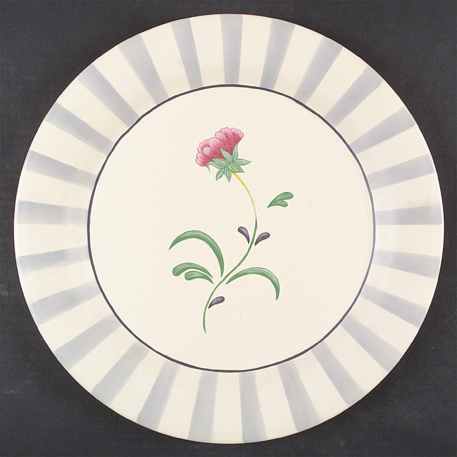 Poppies On Blue Botanical Round Wood Tray by Lenox-1