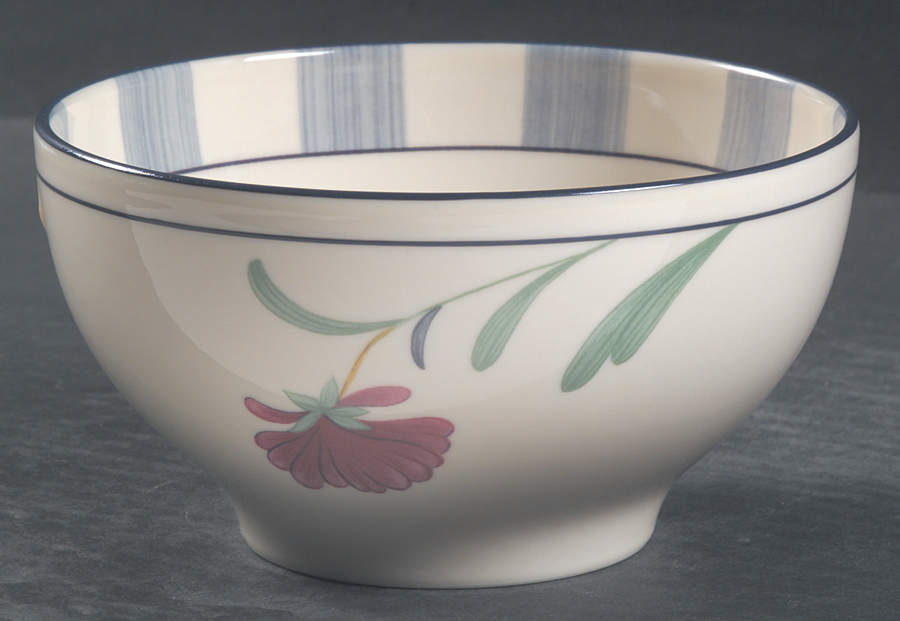 Poppies On Blue Botanical Rice Bowl by Lenox-1