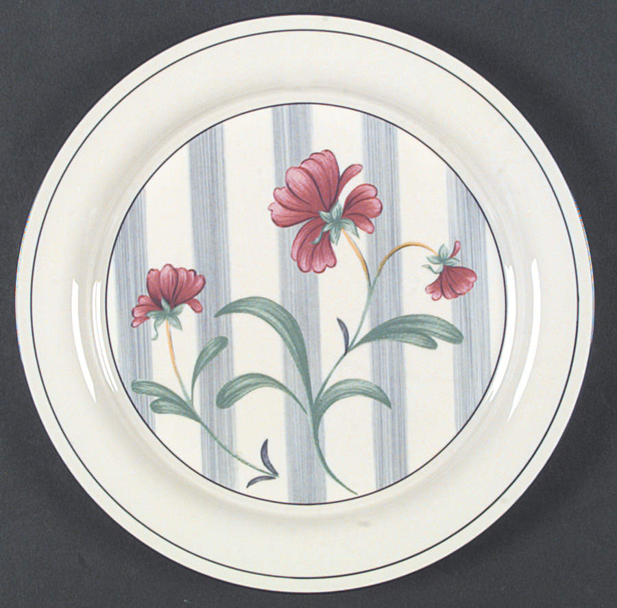 Poppies On Blue Botanical Dinner Plate by Lenox-1