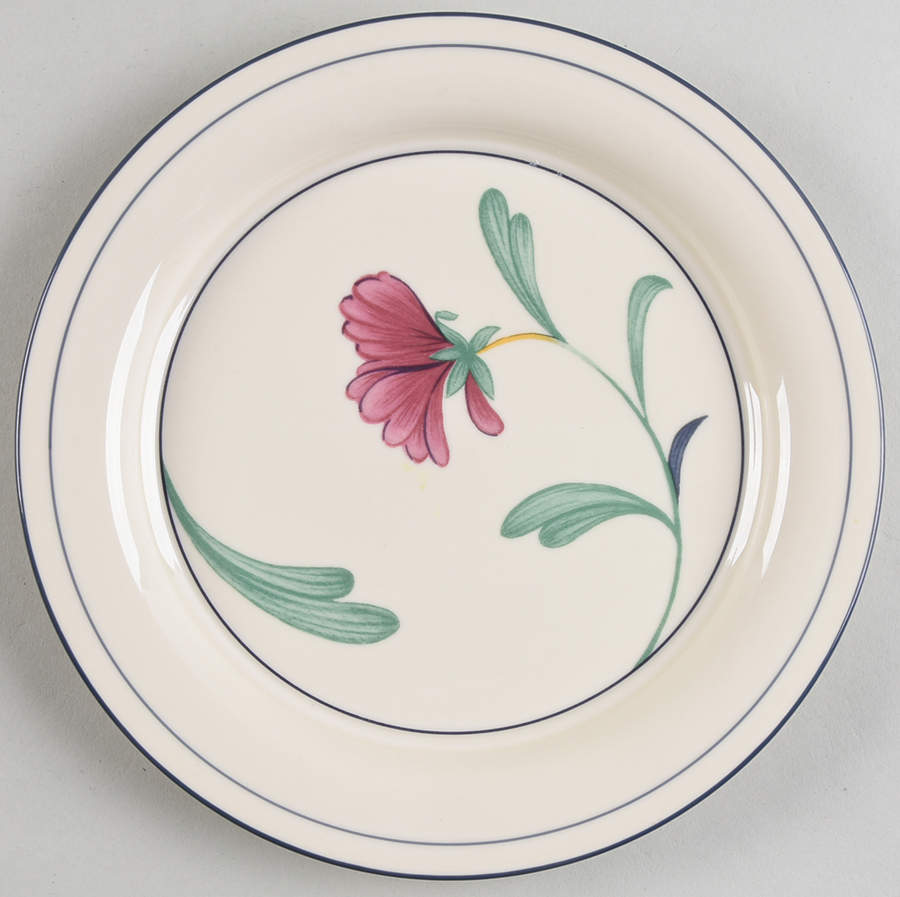 Poppies On Blue Botanical Salad Plate by Lenox-1