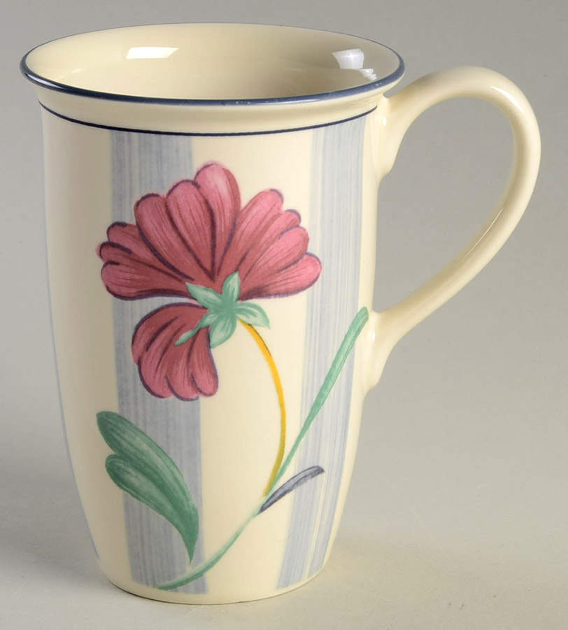 Poppies On Blue Botanical Mug by Lenox-1