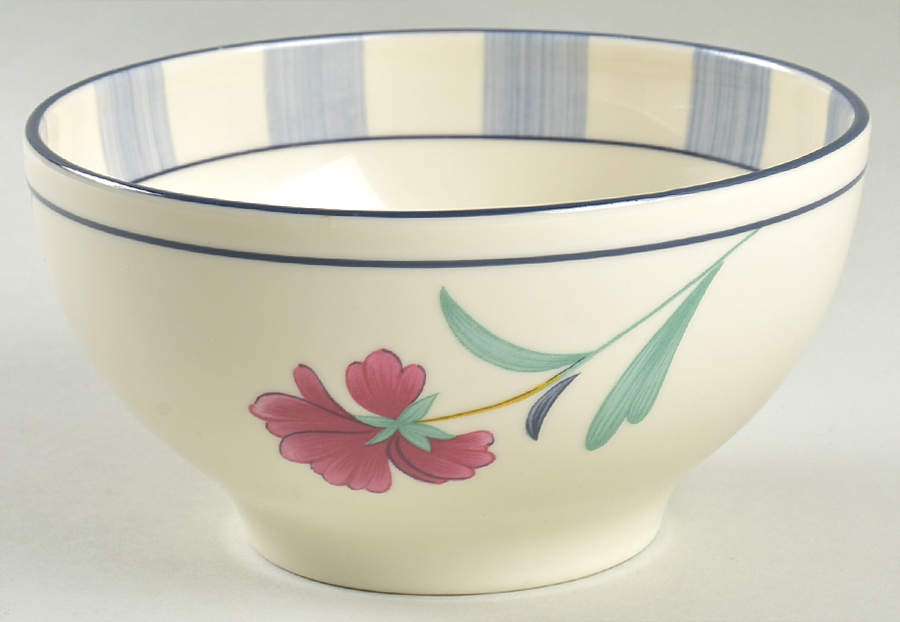 Poppies On Blue Botanical Rice Bowl by Lenox-1