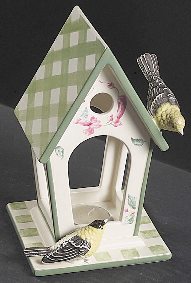 Summer Greetings  Birdhouse Lantern with Votive by Lenox-1