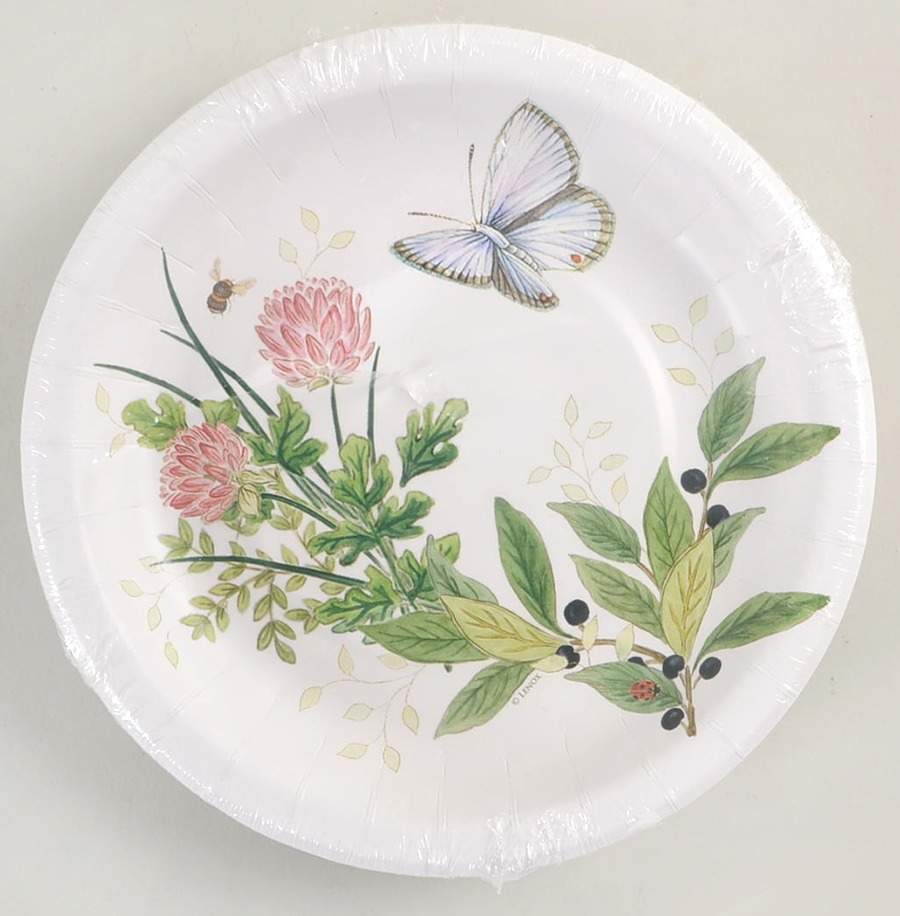 Butterfly Meadow Package of 16 - Paper Salad Plates by Lenox-1