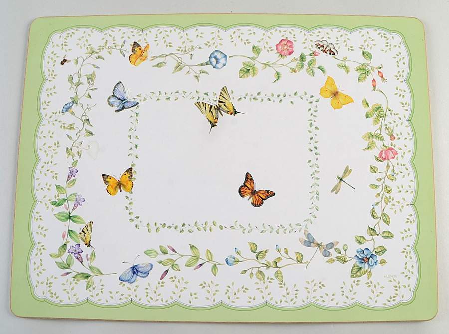 Butterfly Meadow Corkboard Placemat by Lenox-1