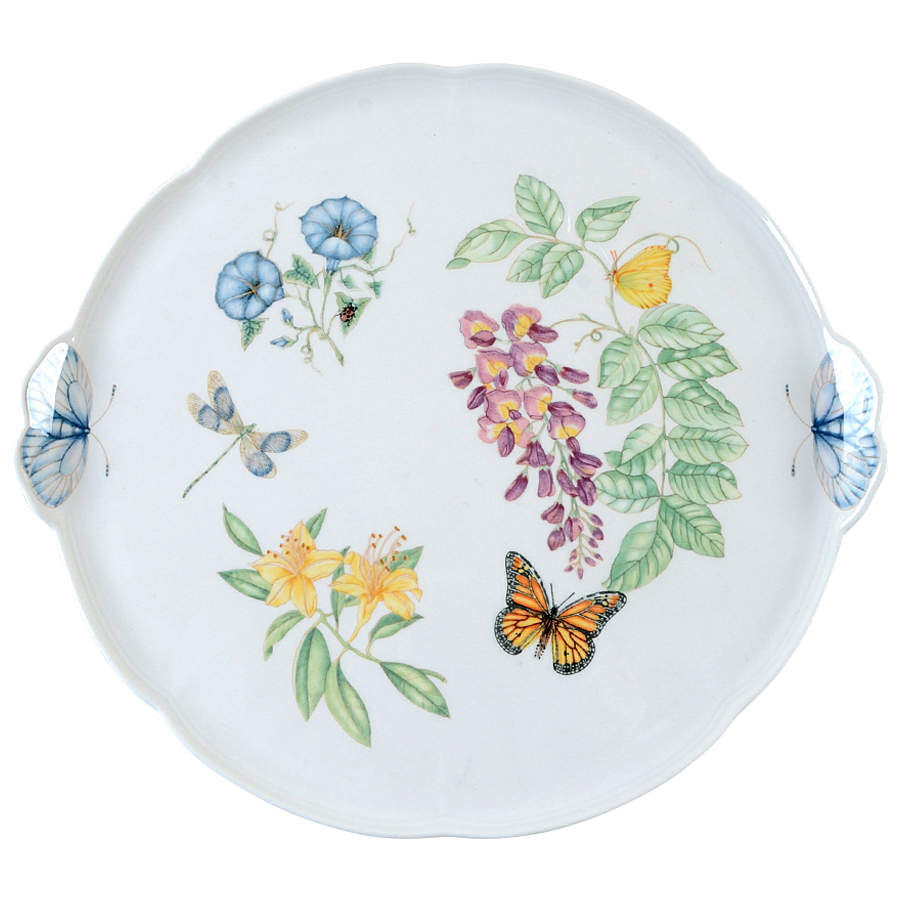 Butterfly Meadow Cake Plate by Lenox-1