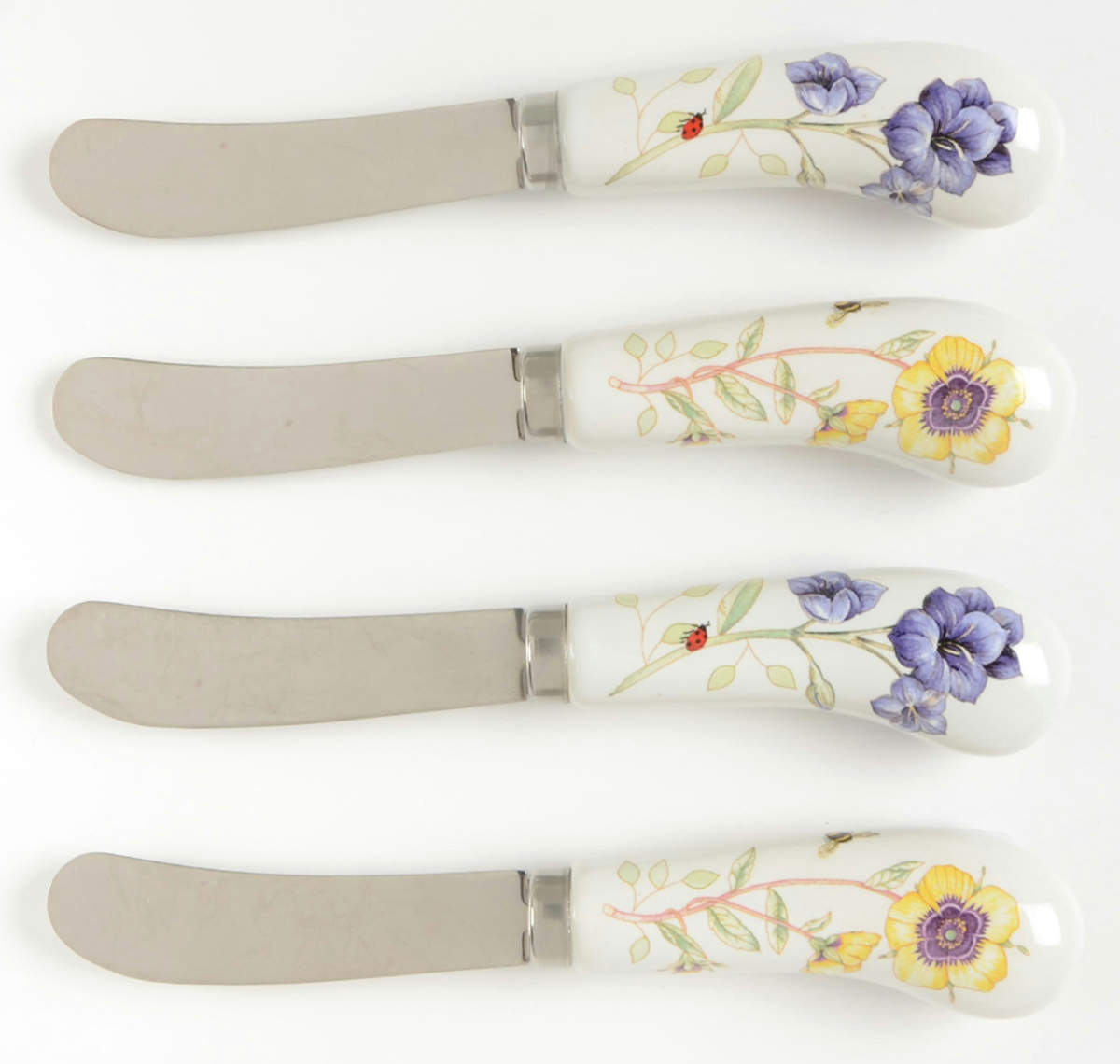 Butterfly Meadow Individual Spreader - Set of 4 (2 Each Motif 1 & 2) by Lenox-1
