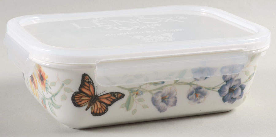 Butterfly Meadow Rectangular Serve & Store Bowl & Lid by Lenox-1