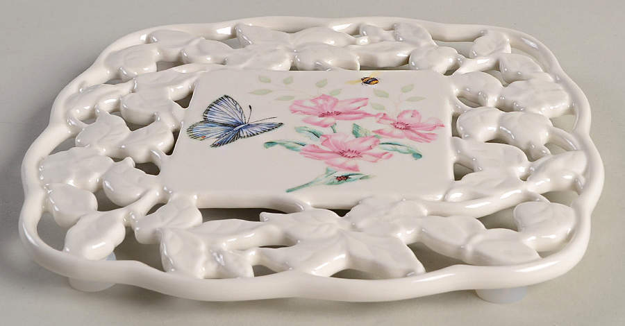 Butterfly Meadow Square Trivet by Lenox-1